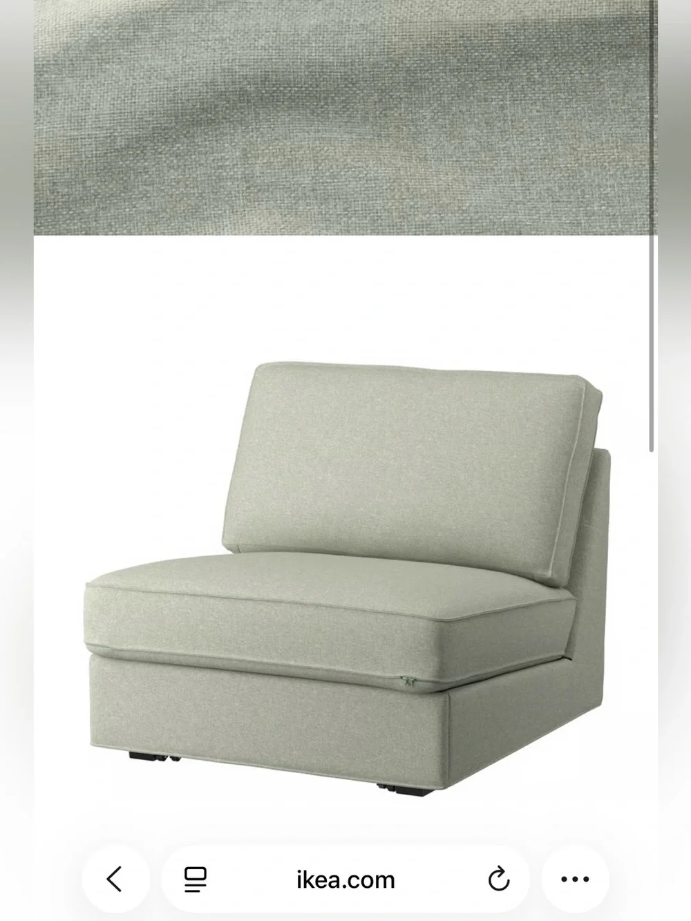 IKEA KIVIK Cover NEW 1-Seat Sleeper Sofa Gunnared Light Green 305.576.91